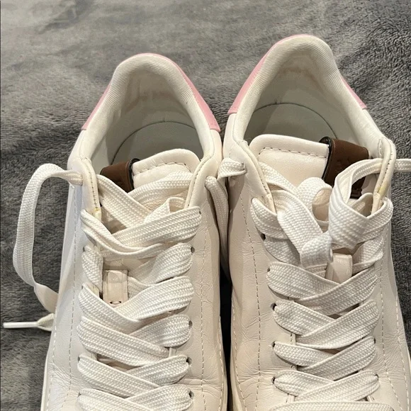 Coach White and Pink Women's Sneakers - Picture 8 of 9